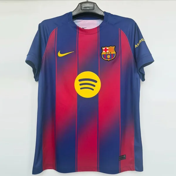 Barcelona 2025/26 Home Jersey Fan Version - Front View | KFCOOL