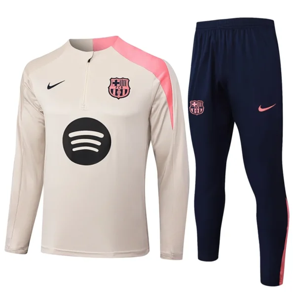 Barcelona 2025/26 Half Pull Tracksuit - Front View | KFCOOL