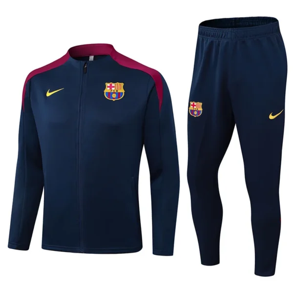 Barcelona 2025/26 Royal Blue Jacket Tracksuit - Front View | KFCOOL