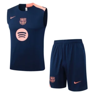 Barcelona 2025/26 Pink Sleeveless Shorts - Front View Barcelona 2025/26 Pink Sleeveless Shorts - Front View | KFCOOL