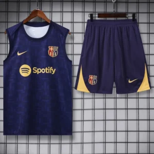 Barcelona 2025/26 Royal Blue Sleeveless Shorts - Front View Barcelona 2025/26 Royal Blue Sleeveless Shorts - Front View | KFCOOL