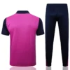 Barcelona 2025/26 Purple Short Sleeve Pants Suit - Back View | KFCOOL