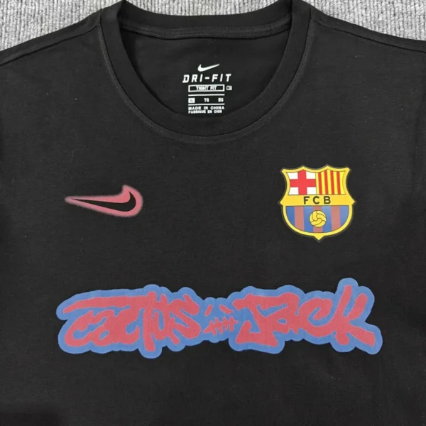 Barcelona 2025/26 Black T-Shirt - Back View | KFCOOL