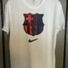 Barcelona 2025/26 White T-Shirt - Front View | KFCOOL