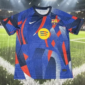 Barcelona 2025/26 Blue Special Edition Training Shirt - Front View Barcelona 2025/26 Blue Special Edition Training Shirt - Front View | KFCOOL