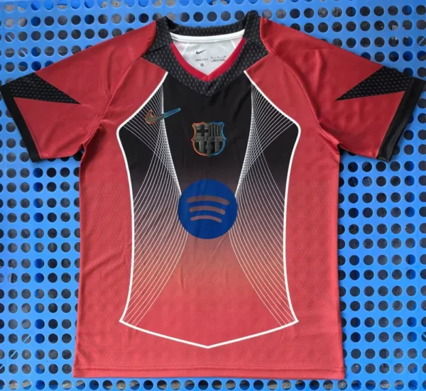 Barcelona 2025/26 Red Training Shirt - Front View Barcelona 2025/26 Red Training Shirt - Front View | KFCOOL