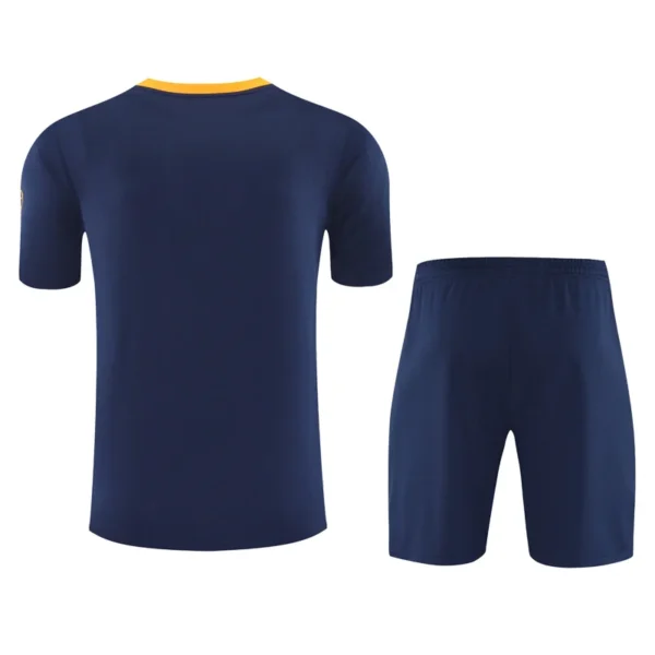 Barcelona 2025/26 Blue Yellow Training Short Suit - Back View Barcelona 2025/26 Blue Yellow Training Short Suit - Back View | KFCOOL