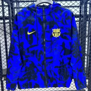 Barcelona 2025/26 Blue Windbreaker - Front View | KFCOOL