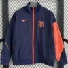 Barcelona 2025/26 Blue Orange Windbreaker - Front View | KFCOOL