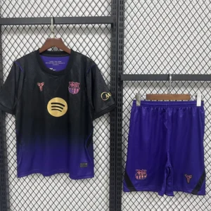 Barcelona 2026/27 Away Kids Kit Fan Version - Front View | KFCOOL