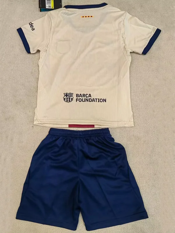 Barcelona 2026/27 Fourth Kids Kit Fan Version - Back View | KFCOOL