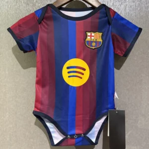 Barcelona 2026/27 Home Baby Bodysuit - Front View Barcelona 2026/27 Home Baby Bodysuit - Front View | KFCOOL