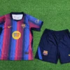 Barcelona 2026/27 Home Kids Kit Player Version - Back View | KFCOOL