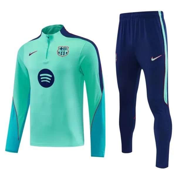 Barcelona 2026/27 Half Pull Tracksuit - Front View | KFCOOL