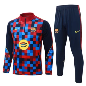 Barcelona 2026/27 Red Half Pull Tracksuit - Front View Barcelona 2026/27 Red Half Pull Tracksuit - Front View | KFCOOL