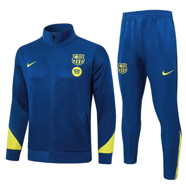 Barcelona 2026/27 Blue Jacket Tracksuit - Front View | KFCOOL