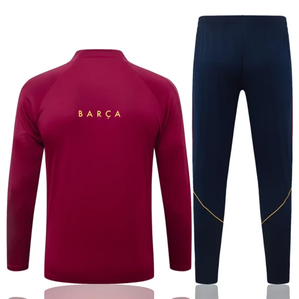 Barcelona 2026/27 Kids Half Pull Tracksuit - Back View | KFCOOL