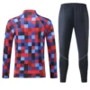 Barcelona 2026/27 Red Kids Half Pull Tracksuit - Back View | KFCOOL