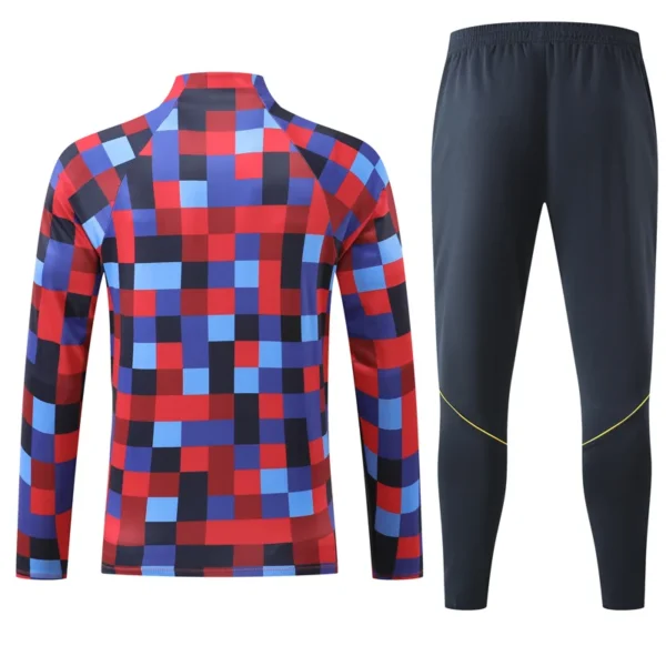 Barcelona 2026/27 Red Kids Half Pull Tracksuit - Back View | KFCOOL