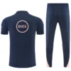 Barcelona 2026/27 Royal Blue Short Sleeve Pants Suit - Back View | KFCOOL