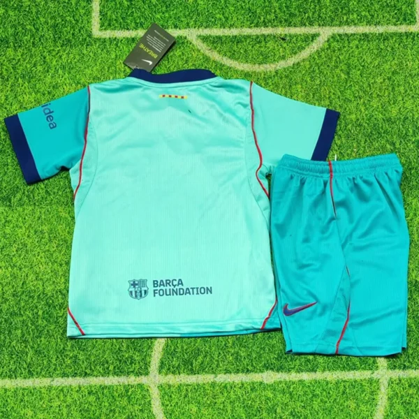 Barcelona 2026/27 Third Kids Kit Fan Version - Back View - KFCool – Football Jerseys & Soccer Kits Store Barcelona 2026/27 Third Kids Kit Fan Version - Back View | KFCOOL