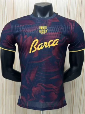 Barcelona 2026/27 Brown Black Special Edition Training Shirt Player Version - Front View | KFCOOL