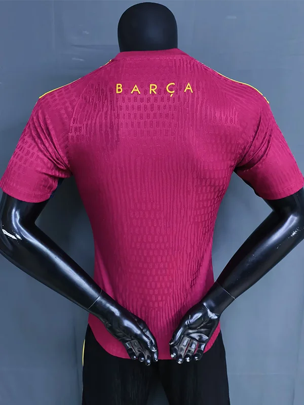 Barcelona 2026/27 Red Training Shirt Player Version - Back View Barcelona 2026/27 Red Training Shirt Player Version - Back View | KFCOOL