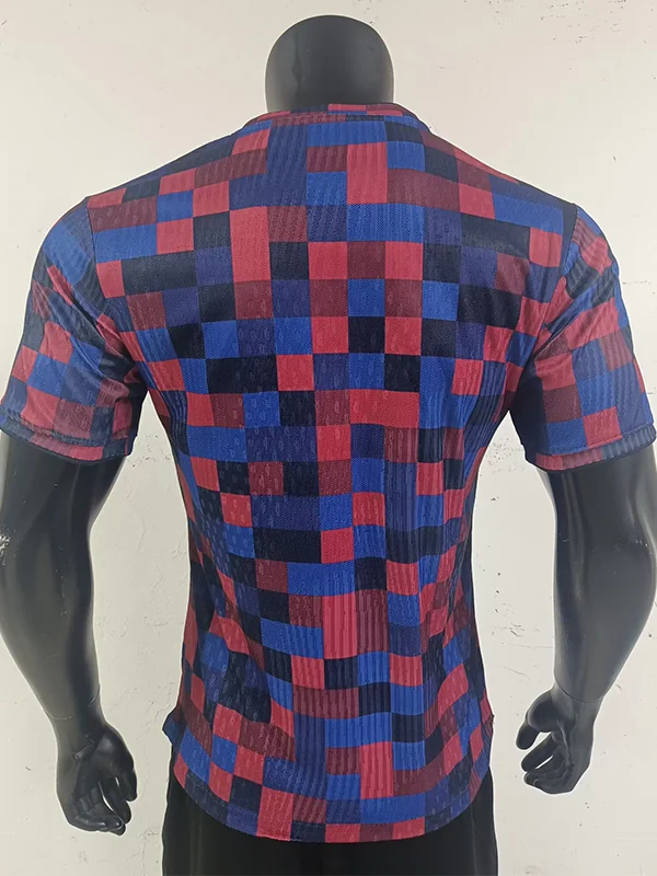 Barcelona 2026/27 Red Blue Training Shirt Player Version - Back View Barcelona 2026/27 Red Blue Training Shirt Player Version - Back View | KFCOOL