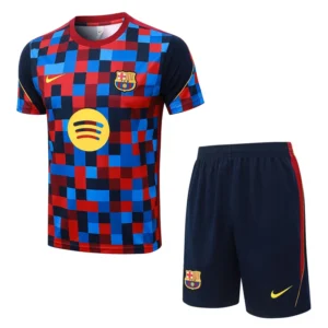 Barcelona 2026/27 Red Training Short Suit - Front View | KFCOOL