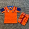 Barcelona 1991/92 Retro Away Kids Kit Fan Version - Front View - KFCool – Football Jerseys & Soccer Kits Store Barcelona 1991/92 Retro Away Kids Kit Fan Version - Front View | KFCOOL