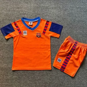 Barcelona 1991/92 Retro Away Kids Kit Fan Version - Front View Barcelona 1991/92 Retro Away Kids Kit Fan Version - Front View | KFCOOL