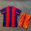 Barcelona 1991/92 Retro Home Kids Kit Fan Version - Back View | KFCOOL
