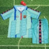 Barcelona 1996/97 Retro Away Kids Kit Fan Version - Front View | KFCOOL