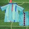 Barcelona 1996/97 Retro Away Kids Kit Fan Version - Back View | KFCOOL