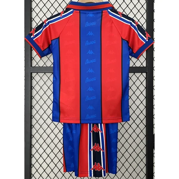 Barcelona 1996/97 Retro Home Kids Kit Fan Version - Back View | KFCOOL