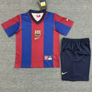 Barcelona 1998/99 Retro Away Kids Kit Fan Version - Front View Barcelona 1998/99 Retro Away Kids Kit Fan Version - Front View | KFCOOL