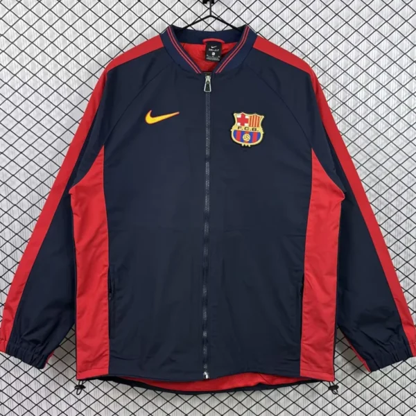 Barcelona 1999/00 Retro Windbreaker - Front View - KFCool – Football Jerseys & Soccer Kits Store Barcelona 1999/00 Retro Windbreaker - Front View | KFCOOL