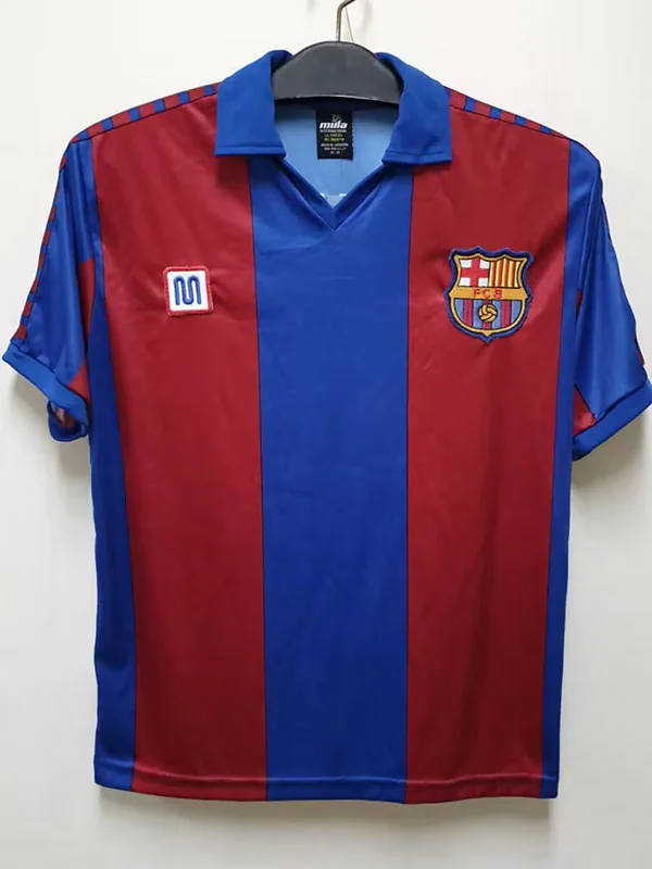 Barcelona 1980/82 Retro Home Jersey Fan Version - Front View | KFCOOL