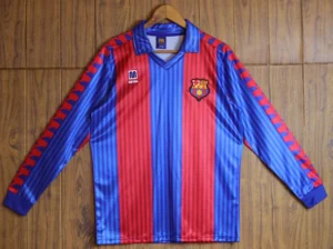 Barcelona 1990/92 Retro Home Long Sleeve Jersey Fan Version - Front View Barcelona 1990/92 Retro Home Long Sleeve Jersey Fan Version - Front View | KFCOOL
