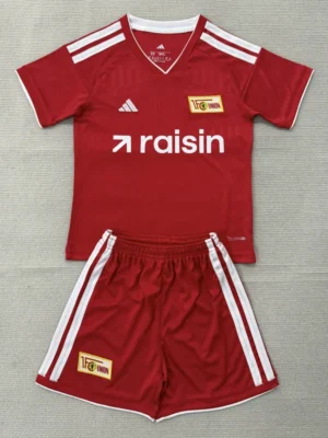Union Berlin 2026/27 Home Kids Kit Fan Version - Front View Union Berlin 2026/27 Home Kids Kit Fan Version - Front View | KFCOOL