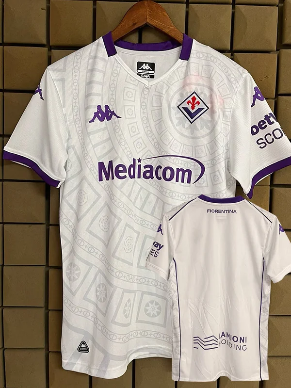 Fiorentina 2025/26 Away Jersey Fan Version - Front View | KFCOOL