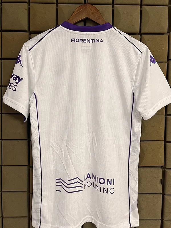 Fiorentina 2025/26 Away Jersey Fan Version - Back View | KFCOOL