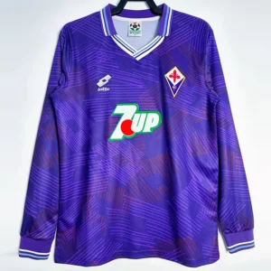 Fiorentina 1992/93 Retro Home Long Sleeve Jersey Fan Version - Front View Fiorentina 1992/93 Retro Home Long Sleeve Jersey Fan Version - Front View | KFCOOL