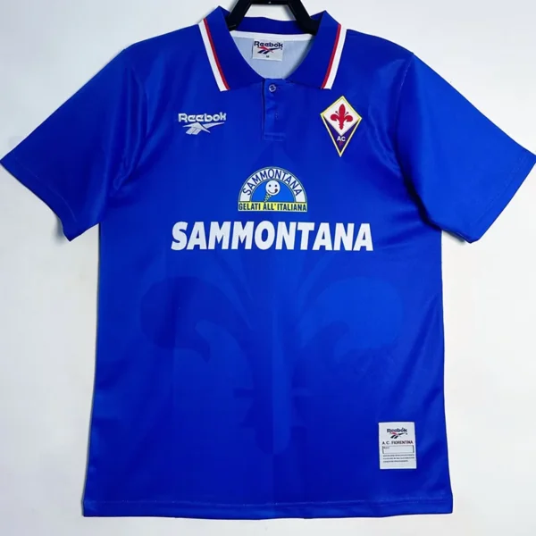 Fiorentina 1995/96 Retro Home Jersey Fan Version - Front View Fiorentina 1995/96 Retro Home Jersey Fan Version - Front View | KFCOOL