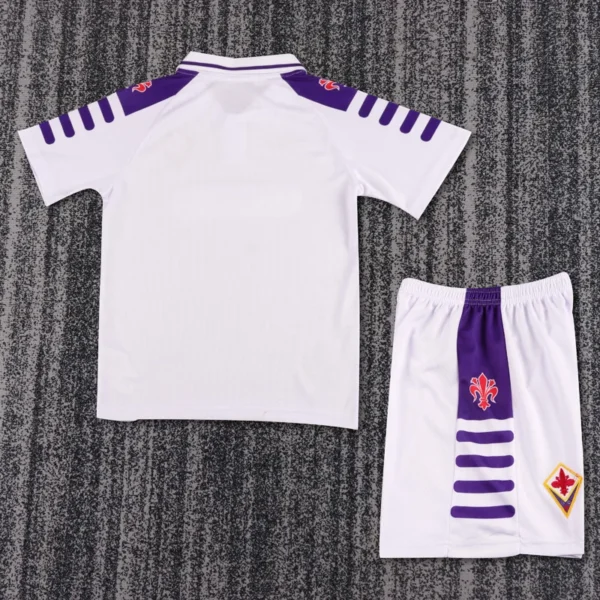 Fiorentina 1998/99 Retro Away Kids Kit Fan Version - Back View | KFCOOL