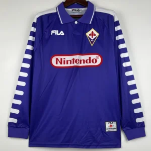 Fiorentina 1998/99 Retro Home Long Sleeve Jersey Fan Version - Front View Fiorentina 1998/99 Retro Home Long Sleeve Jersey Fan Version - Front View | KFCOOL