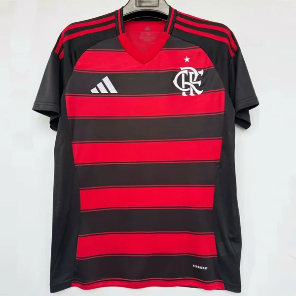 Flamengo 2025/26 Home Jersey Fan Version - Front View Flamengo 2025/26 Home Jersey Fan Version - Front View | KFCOOL