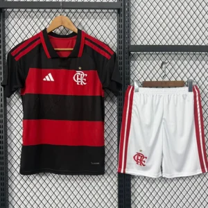 Flamengo 2026/27 Home Kids Kit Fan Version - Front View Flamengo 2026/27 Home Kids Kit Fan Version - Front View | KFCOOL
