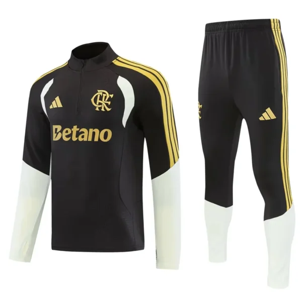 Flamengo 2026/27 Brown Half Pull Tracksuit - Front View Flamengo 2026/27 Brown Half Pull Tracksuit - Front View | KFCOOL