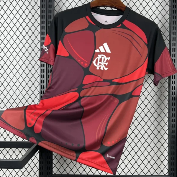 Flamengo 2026/27 Red Black Training Shirt - Front View Flamengo 2026/27 Red Black Training Shirt - Front View | KFCOOL